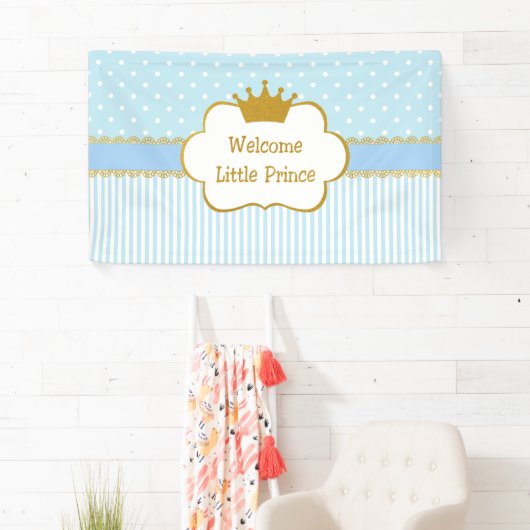 Welkom, kleine prins, baby spandoek (Insitu)