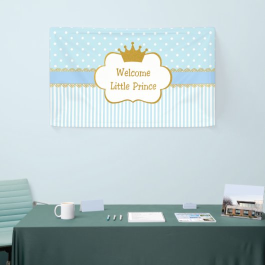 Welkom, kleine prins, baby spandoek (Beurs)