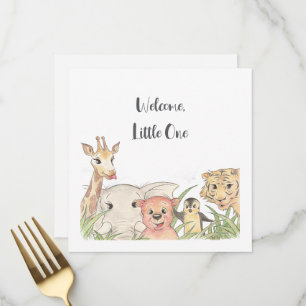 Welkom Kleine Safari Baby Felicitaties Menu