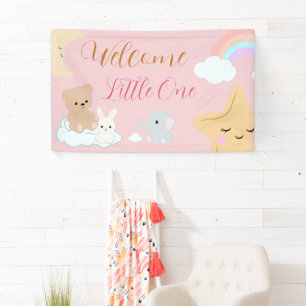 Welkom Kleine Welkombord voor Pastelkleurige Baby Spandoek