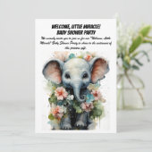 Welkom, kleine wonder! - Baby shower Party Invit Kaart (Staand voorkant)