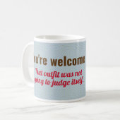 Welkom. Koffiemok (Voorkant links)