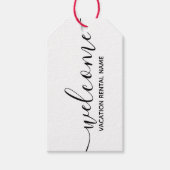 Welkom Kraft Business Gift Label Cadeaulabel (Voorkant)