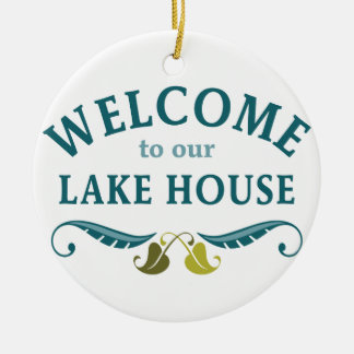 Welkom Lake House Keramisch Ornament