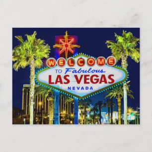 Welkom Las Vegas ansichtkaart Briefkaart