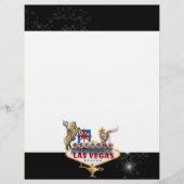 Welkom Las Vegas Sign On Starry Background (Voorkant)