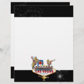 Welkom Las Vegas Sign On Starry Background (Voorkant / Achterkant)