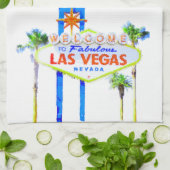 Welkom Las Vegas Theedoek (Gevouwen)