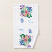 Welkom lente bad handdoek (Handdoek)