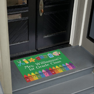 Welkom leraar klaslokaal deurmat