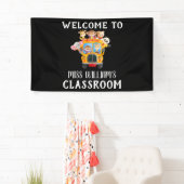 Welkom leraar klaslokaal spandoek (Insitu)