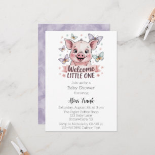 Welkom Little One - Schattige Knorretje Baby showe Kaart