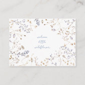 Welkom Little Wildflower Luier Raffle Enclosure Informatiekaartje (Achterkant)