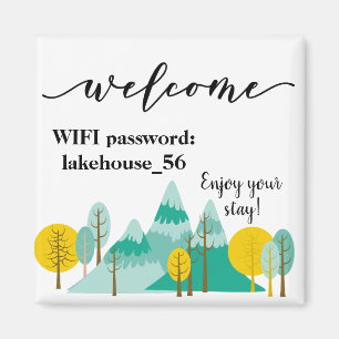 Welkom Magnet Vacation Rental Wifi Wachtwoord Magneet