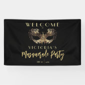 Welkom Masquerade Verjaardagsfeest Foam Boards Spandoek (Horizontaal)