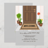 Welkom Mat Housewarming Party Kaart (Voorkant / Achterkant)