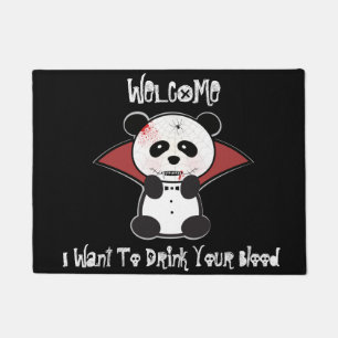 Welkom Mat Panda Beer Vampire