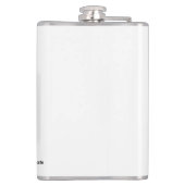 Welkom mensen ontwerp heupfles (Achterkant)