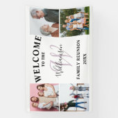Welkom Monogram & Fotofamilie Reünie Spandoek (Verticaal)