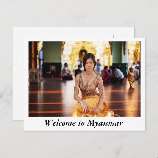 welkom myanmar briefkaart (Voorkant / Achterkant)