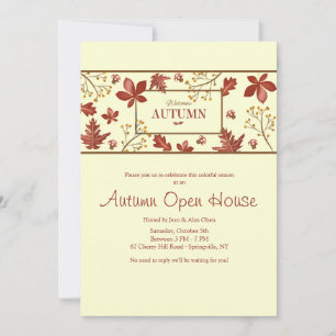 Welkom najaarsuitnodiging voor banner kaart