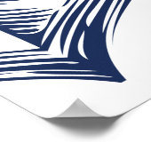 Welkom Nautische Bruidsdouche Anker Wit Poster (Hoek)