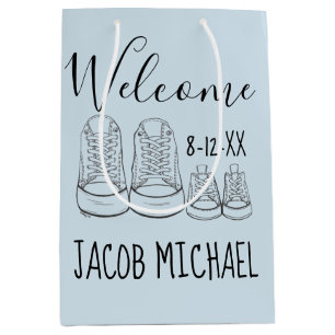 WELKOM New Arrival Baby Shower Boy Blue Medium Cadeauzakje