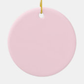 Welkom, nieuw babyzakje Christening Roze meisje Keramisch Ornament (Achterkant)