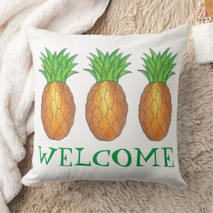 WELKOM Nieuw Home Housewarming Ananas Hawaï Kussen