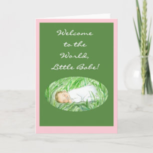 Welkom nieuwe Baby Girl-Kaart Kaart
