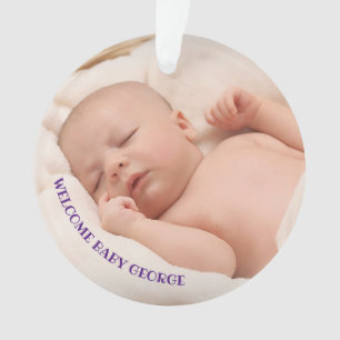 Welkom, nieuwe baby ornament