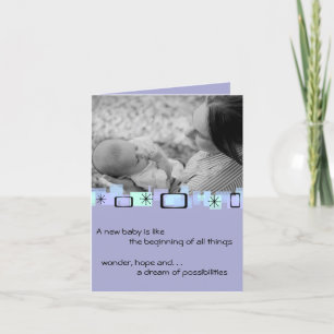 Welkom nieuwe baby Wenskaart Kaart