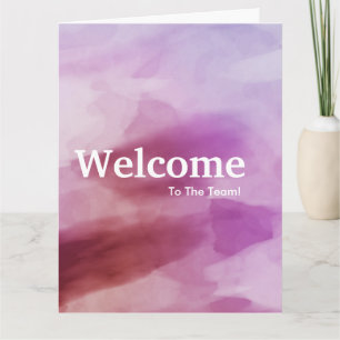 Welkom nieuwe medewerker aquarel kaart