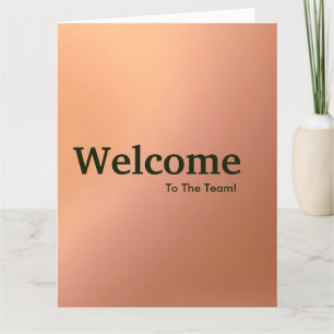 Welkom nieuwe medewerker kaart