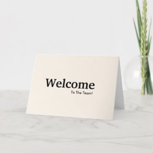 Welkom nieuwe medewerker kaart