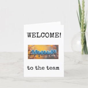 Welkom nieuwe medewerker, personeel, team Kaart