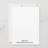 "Welkom Nieuwe Medewerker" Van GUHLComics Vlakke N Notitiekaartje (Achterkant)