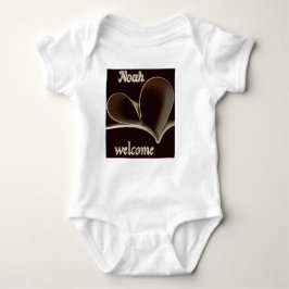 Welkom Noah Heartfelt Baby Bodysuit. Romper