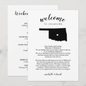Welkom Oklahoma | Wedbrief en reisroute (Voorkant / Achterkant)