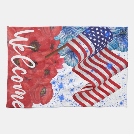 Welkom op 4 juli theedoek (Horizontaal)