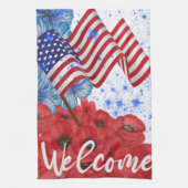 Welkom op 4 juli theedoek (Verticaal)