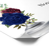 Welkom op bubbles and brews navy burgundy douche poster (Hoek)