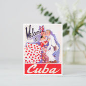 Welkom op Cuba, oud briefkaart (Staand voorkant)