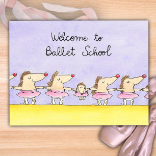 Welkom op de Balletschool Briefkaart