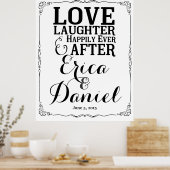 welkom op de bruiloft, gelukkig ooit daarna poster (Keuken)