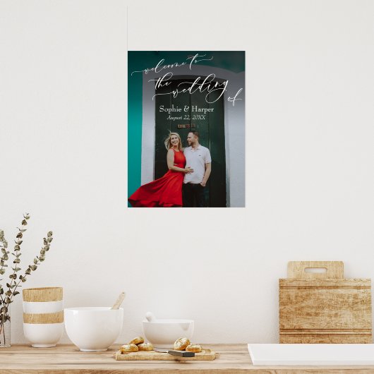 Welkom op De Bruiloft van het Fotobord Poster (Keuken)