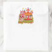 Welkom op de County Fair - Carnaval Ronde Sticker (Tas)