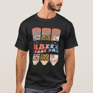 Welkom op de eerste dag terug naar schoolleraar t-shirt