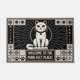 Welkom op de Gesponnen-perfecte plek, individuele  Deurmat