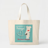 Welkom op de Portugese bestemming bruiloft Grote Tote Bag (Voorkant)